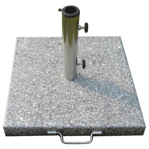 Base per ombrellone in acciaio inox, lunghezza tubo 30 cm