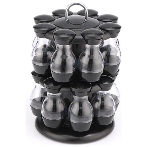 Wokex Set Di Condimento 16pcs 360 Rotante Spezia Barattolo Rack Cucina Cruet Condimento Bottiglia Di Zucchero Di Caffè