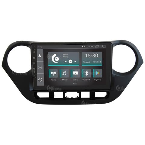 JF SOUND CAR AUDIO TEM Autoradio Custom Fit Hyundai I10 Android Dab Gps, Bluetooth, Wifi Usb Full Hd Touchscreen Display 7”