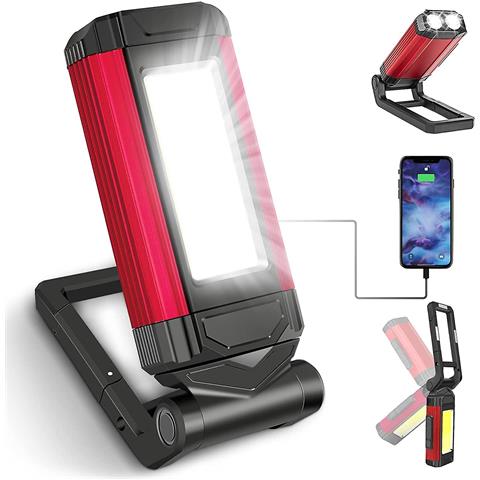 Image of Torcia Di Lavoro A Led Ricaricabile Potente Luce Di Lavoro Con Luce Rossa Torcia Magnetica Impermeabile Ipx6 Può Essere Utilizzata Per Il Campeggio La Riparazione E Il Fai -da -te Ecc