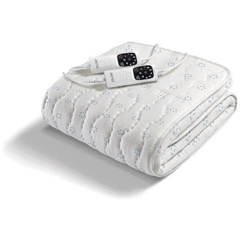 IMETEC Scaldasonno 16882 Adapto Purity Cotone Antibatterico Matrimoniale 6 Temperature Potenza 150 Watt Dimensioni 150x160 cm 