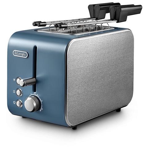 DE LONGHI CTX2203. GR Icona Tostapane Potenza 550 Watt Colore Verde Oltremare