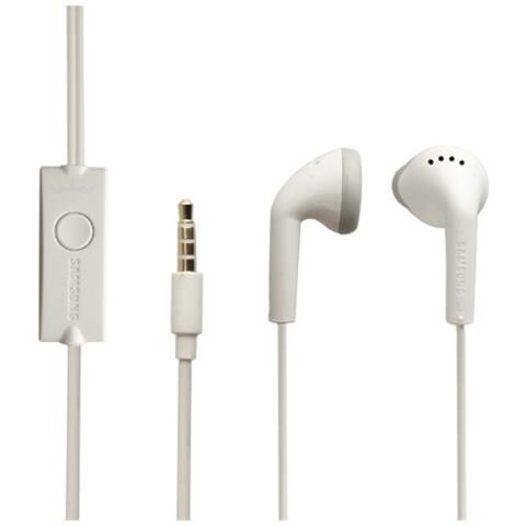 SAMSUNG Auricolari Originali Ehs61 Per Galaxy S3 I9300 Con Attacco Jack 3,5 Mm - Bianco