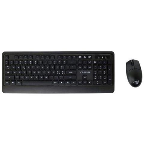 HP Mouse E Tastiera Wireless 230 – Set Con Dongle USB, Layout Tedesco QWERTZ, Nero, Portatile E Compatto