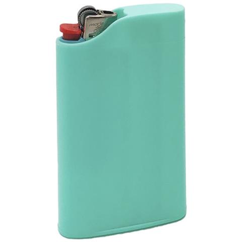 On-Off Cigarette Portacenere Tascabile Smookey Ignifugo Verde + Accendino Bic J25 Mozziconi