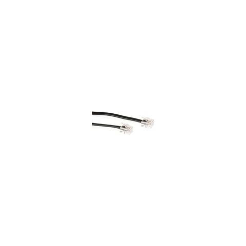 Image of RJ11 - RJ11 cable, Black 2.0m, RJ11, RJ11