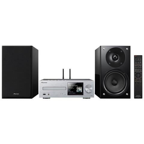PIONEER X-HM86D, Micro set, Nero, Argento, 3,5 mm, CD, CD-R, CD-RW, CD audio, AAC, AIFF, DSD, FLAC, MP3, WAV, WMA