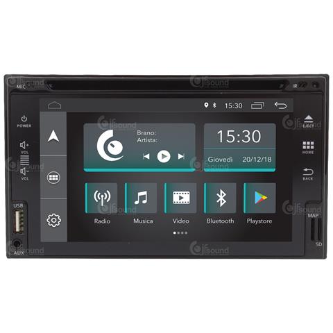 JF SOUND CAR AUDIO TEM Autoradio Universale 2 Din Android Gps Bluetooth Wifi Dab Usb Full Hd Touchscreen Display 6.2”
