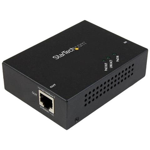 STARTECH.COM Extender Gigabit ad 1 porta PoE+ Power over Ethernet - 802.23af - 100m