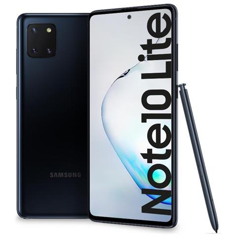 SAMSUNG Galaxy Note 10 Lite Nero 128 GB 4G / LTE Display 6.7" Full HD+ Slot Micro SD Tripla Fotocamera Android Italia