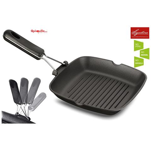 Bistecchiera In Ghisa STONELINE | 28x28 Cm | Antiaderente | Con 2 Beccucci | Per Tutti I Piani Cottura - Foto 4