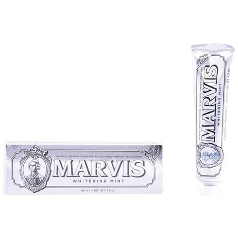 Lot De 3 Dentifrices MARVIS Whitening Mint - 3 X 85 Ml - Blanchissant à La Menthe - Fabriqué En Italie
