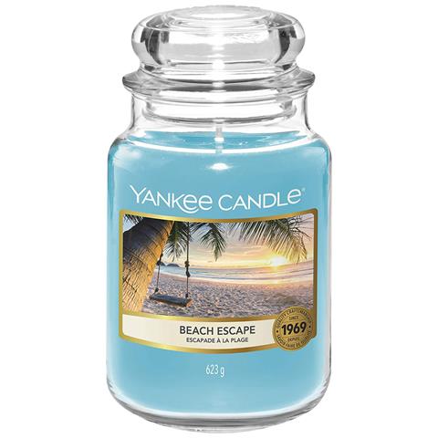 Image of Beach Escape Candela In Giara Grande Yankee Candle Multicolore