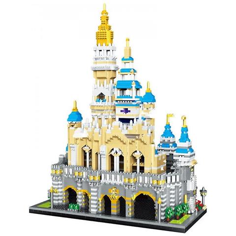 Image of 5297 Pz Magic Princess Castle Model Building Blocks 3d Diamond City Architettura Amusement Park Park Giocattoli Per Bambini Regali