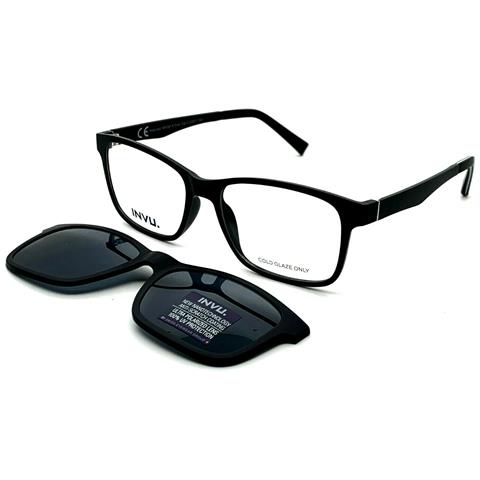 Invu. - Montatura Unisex Con Clip-on Da Sole A Calamita Polarizzato Mod.  M4102a - ePRICE