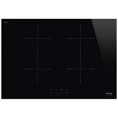 SMEG Piano Cottura SIB2741D Induzione 4 Zone Cottura 75 Cm Colore Nero