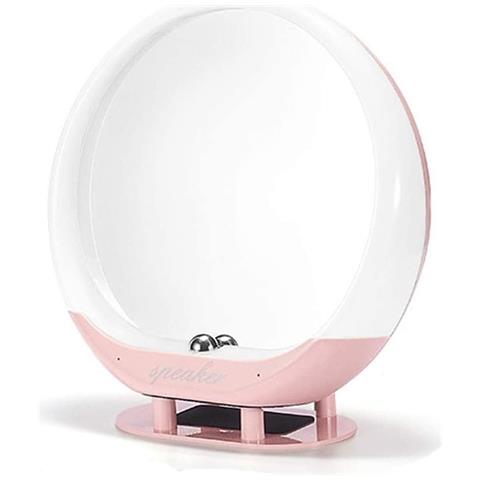 CHRONUS Altoparlante Bluetooth Da Tavolo Led Smart Makeup Mirror (rosa) 