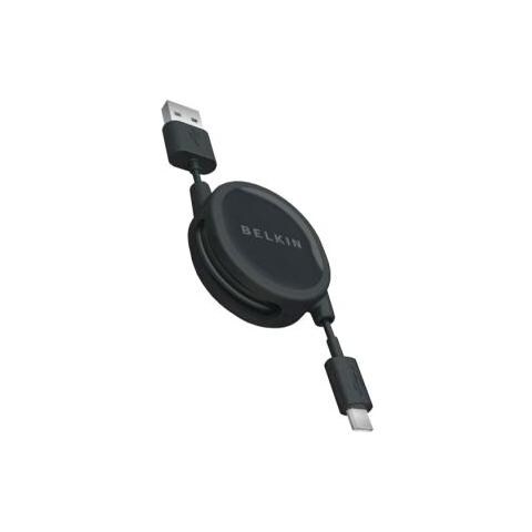 Belkin Cavo USB Retrattile 1m - Micro-B Avvolgibile Compatto Per Dispositivi Mobili