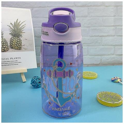 SLD Cartoon Creativo Per Bambini Acqua Sippy Coppa Con Cannucce Bottiglie Di Acqua A Perdite Portatili Esterni