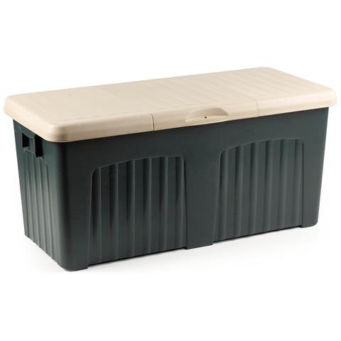 DMORA Baule Portaoggetti Multiuso, Made In Italy, 125 X 57 X 56 Cm, Color Verde