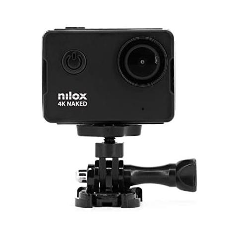 NILOX Action Cam 4K Naked NX4KNKD001 Sensore CMOS 2,5" 16Mpixel Display 2" Impermeabile con 2 Batterie