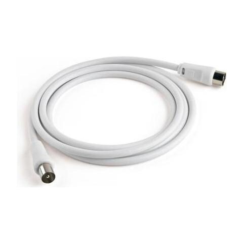 MELICONI Cavo Antenna Impendenza 75 Ohm Lunghezza 2 metri colore Bianco