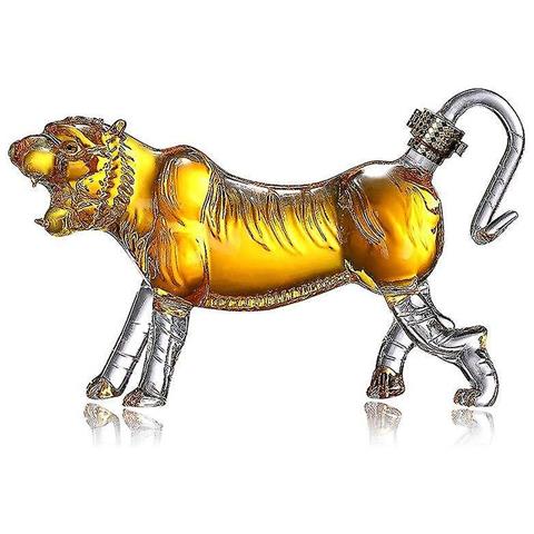 HTN 500 Ml Novelty Animal Tiger Style Home Bar Decanter Whisky Per Scotch Bourbon