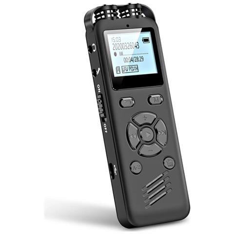 Registratore Vocale Digitale 64GB COVVY - Attivazione Vocale, Riduzione Rumore, Per Lezioni E Riunioni - Foto 2