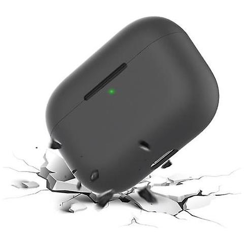 HTN Custodia Al Silicone Per Airpods Pro Apple Carging Case Grip Protective Cover (black) 