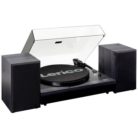 Lenco Giradischi LS-300 Bluetooth con Due Diffusori 2 x 10 Watt RMS Colore Nero