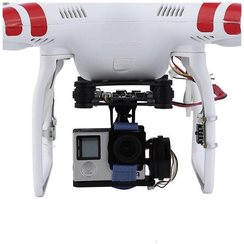 SLD Gimbal Senza Spazzole Fpv Nere Fpv 2 Con Controller Per Dji Phantom Gopro 3 4