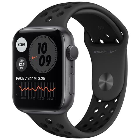 APPLE - Nike+ Watch 6 44mm GPS con Cassa in alluminio Grigio siderale e  Cinturino Nike Sport Regular Nero Antracite - ePrice
