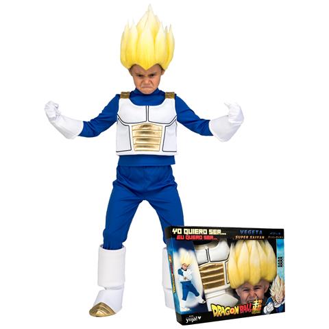 Immagine di  Cofanetto Costume Super Saiyan Vegeta Dragon Ball Bambino - Taglia: 13 - 14 Ans (160 - 170 Cm)