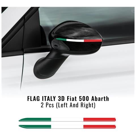 Sticker Adesivo 3D Tricolore Italia Per Auto - Striscia Decorativa 9x19,8 Cm