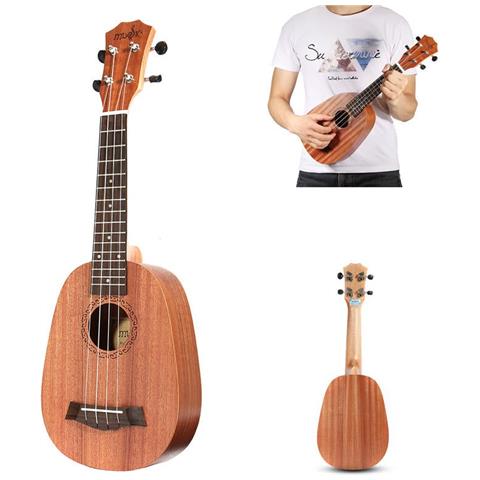 JUSTGREENBOX 20 Pollici Soprano Pinapple Mahogany Ukulele 4 Corde Hawaii Mini Chitarra Bambini Regalo