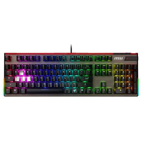 MSI Tastiera Gaming USB Meccanica Vigor GK80 Combo Retroilluminata Rosso Colore Nero (Layout Italiano) 