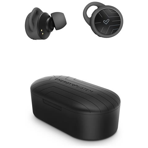 ENERGY SISTEM TECHNOLOGY Earphones Sport 2 True Wireless (auricolari In-ear True Wireless Stereo, Bluetooth 5.0, Sport, Secure-fit+) - Nero
