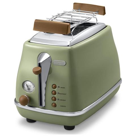 DE LONGHI CTOV 2103. GR Icona Vintage Tostapane Potenza 900 Watt