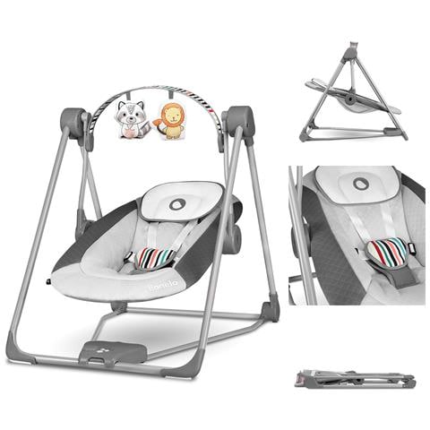 Sdraietta Dondolo Lionelelo Bella 360 | Altalena Elettrica Per Neonati | Con 12 Melodie E Telecomando - Foto 10