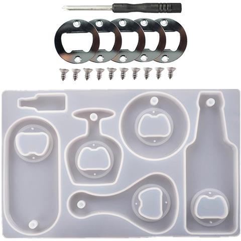 HTN Cavalchcrew Fai -da -te Cristallo Resina Epossidico Silicone Stampo Stampone Bodta Di Bottiglie