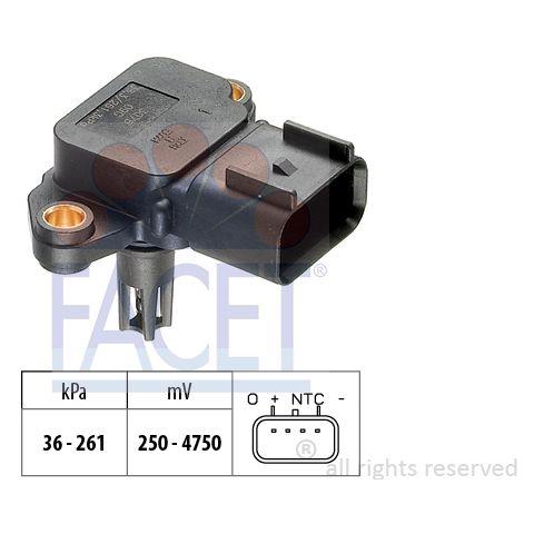 Sensore Di Pressione FACET 10.3126 - Compatibile Con Nissan Micra, Note E Modelli Simili