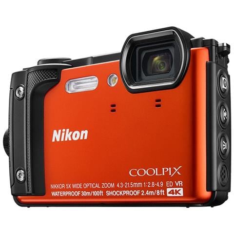 Coolpix W300 Sensore Cmos 16 Mpx Zoom Ottico 5x Video 4k Wi-fi Bluetooth - Arancione Coolpix W300 Sensore Cmos 16 Mpx Zoom Ottico 5x Video 4k Wi-fi Bluetooth - Arancione