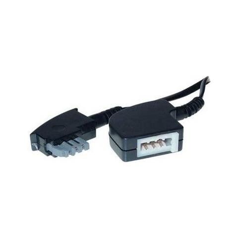 S-Conn 10 M TAE-F – RJ 11 Telephone Cable Black, Transparent