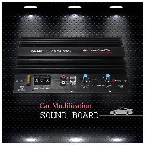 HTN 12v 1000w Amplificatore Amplificatore Audio Amplificatore Potenti Bassi Subwoofer Pa-80d