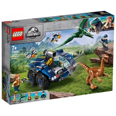 LEGO 75940 - Jurassic World - Evasione di Gallimimus e Pteranodonte Playset con le Figure dei Dinosauri