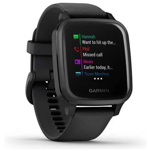 GARMIN Smartwatch Venu SQ Impermeabile Display 1.3" Cardiofrequenza GPS Bluetooth Colore Nero