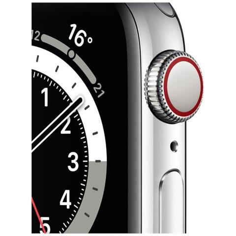 APPLE Watch Series 6 Gps + Cellular, Cassa In Acciaio Inossidabile Argento Da 40 Mm Con Cinturino Milanese Grigio