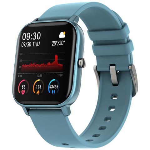 KHFD Schermo Smart Watch Donna Uomo Full Touch Fitness Tracker Orologio Intelligente Per La Pressione Sanguigna Smartwatch | Orologi Intelligenti (blu)