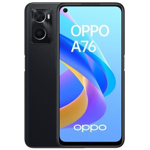 OPPO A76 128 GB 4 GB Ram Dual Sim Display 6.56" HD+ Slot Micro SD Fotocamera 13 Mpx Android Glowing Black