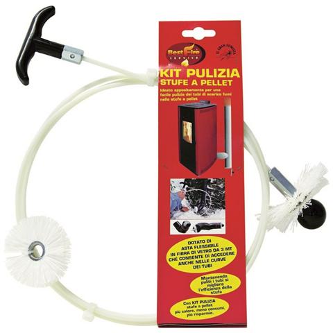 Kit Pulizia Camino BARETTO - Scovolo Nylon 250mm, Spazzola Acciaio E Scovolino Multiuso Per Canne Fumarie - Foto 8